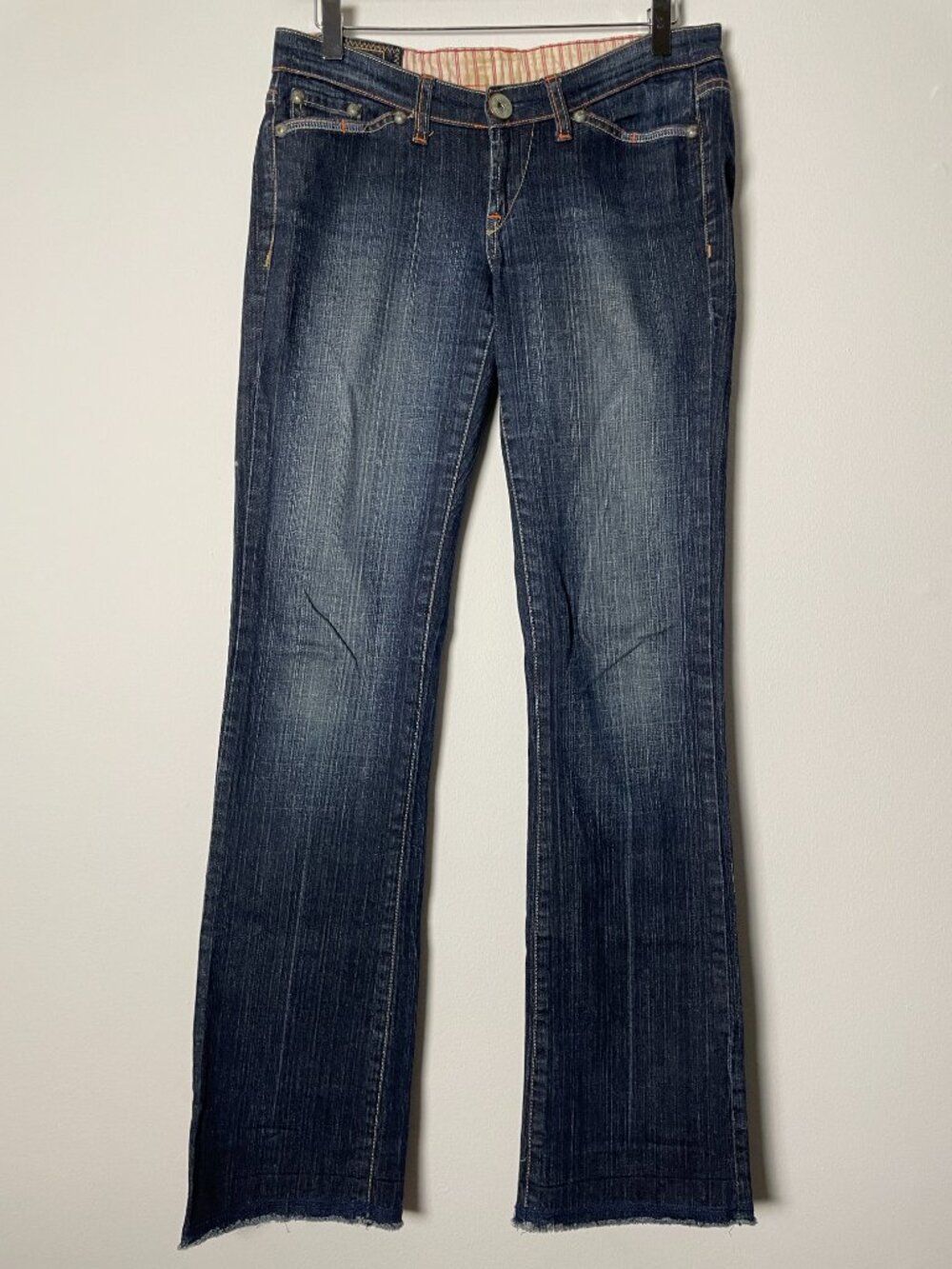 Vintage Marithé + François Girbaud Y2K jeans, tagged size 27, Made in Hong Kong